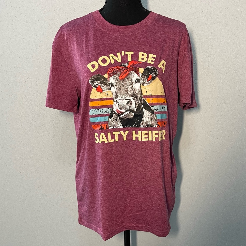 Funny shirt “Don’t be a salty heifer”